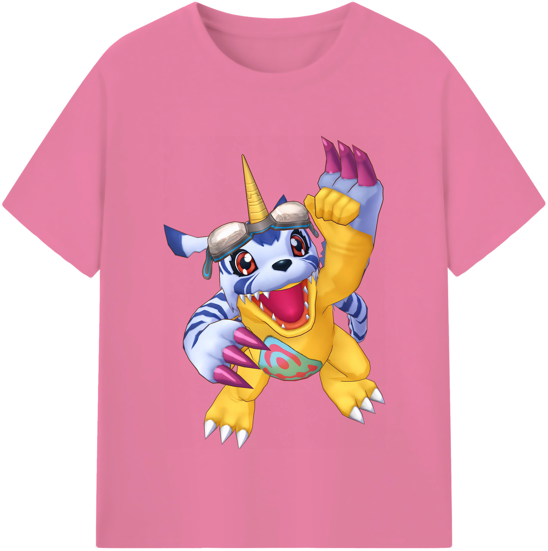 （画像用） Digimon デジタルモンスター/デジモン 綿100％半袖Tシャツ（フロントプリント）